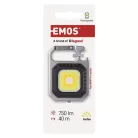 Újratölthető mini LED-es zseblámpa - kulcstartó, 750 lm, kínáló dobozban