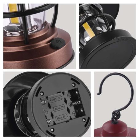 COB LED lámpa 150 lm, 3× AAA, 6 db