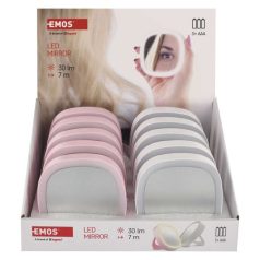 Hordozható sminktükör LED fénnyel 10db, display box