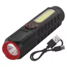 LED-es újratölthető műanyag zseblámpa P4720, 120 lm, 10 PCS, display box