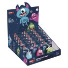 LED kulcstartó - hangos szörnyek, 18 db, display box