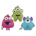 LED kulcstartó - hangos szörnyek, 18 db, display box