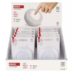 EMOS LED éjjeli fény 4LED 3× AAA 10 db, display box
