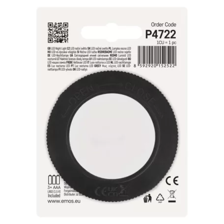 EMOS LED éjjeli fény 4LED 3× AAA 10 db, display box