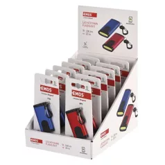  Újratölthető mini LED-es zseblámpa - kulcstartó, 100 lm, kínáló dobozban