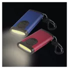 Újratölthető mini LED-es zseblámpa - kulcstartó, 100 lm, kínáló dobozban