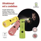 Újratölthető LED-es zseblámpa, 200 lm, 12 db, display box