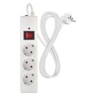EMOS Túlfeszültségvédő 3 aljzat, 1,5 m, fehér