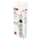 EMOS Túlfeszültségvédő 3 aljzat, 1,5 m, fehér
