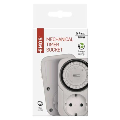 EMOS Mechanikus időkapcsoló 1GD/2A IP20