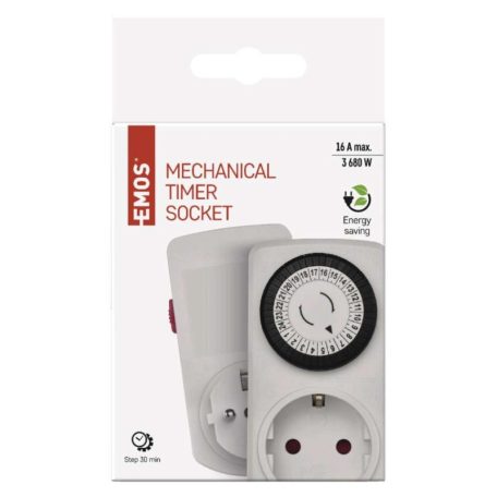 EMOS Mechanikus időkapcsoló 15D-3A IP20 SCHUKO