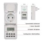 Digitális kapcsoló aljzat, kültéri, IP44