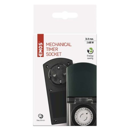 EMOS Mechanikus időkapcsoló P5526 IP44 SCHUKO