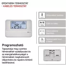 Programozható vezetékes OpenTherm szobatermosztát P5606OT
