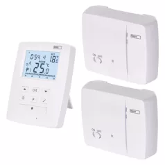   Programozható vezeték nélküli OpenTherm szobatermosztát 2 vevőegységgel P5611OT.2R