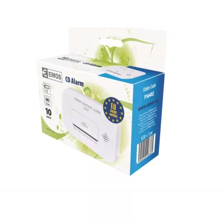 Emos Szénmonoxid érzékelő GS827 pozitív listás szén-monoxid riasztó elemes -10év élettartam Emos CO-Érzékelő GS 827 P56401