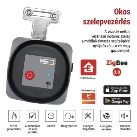 GoSmart Motoros víz/gáz szelepzár P5640S ZigBee