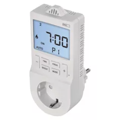   GoSmart 2 az 1-ben konnektoros, digitális termosztát időzítő funkcióval, schuko, WiFi
