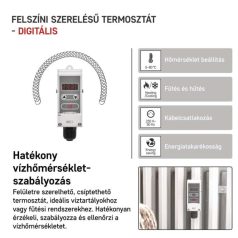 Manuális felületre szerelhető csőtermosztát P5683