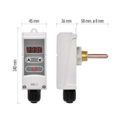 Merülőhüvelyes csőtermosztát P5686