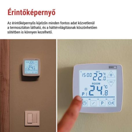 Programozható vezetékes OpenTherm szobatermosztát P56A02