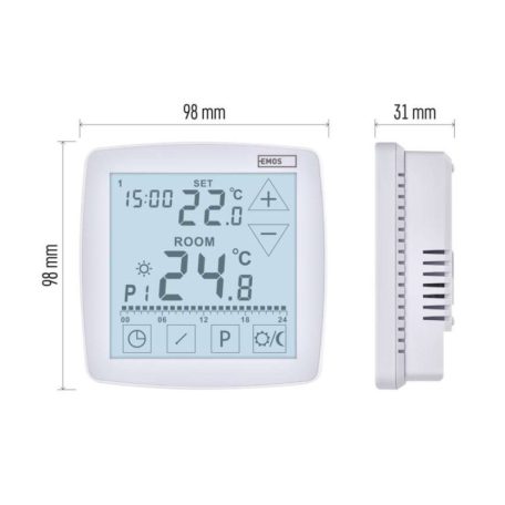 Programozható vezetékes OpenTherm szobatermosztát P56A02