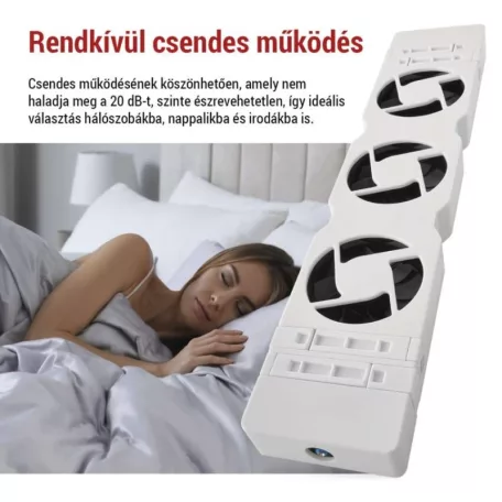 Radiátor fűtéserősítő ventilátor szett - MONO, fehér