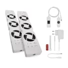 Radiátor fűtéserősítő ventilátor szett - DUO, fehér