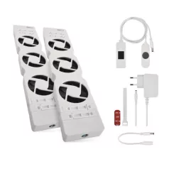 Radiátor fűtéserősítő ventilátor szett - DUO, fehér