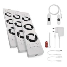 Radiátor fűtéserősítő ventilátor szett - TRIO, fehér