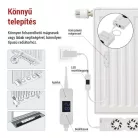 Radiátor fűtéserősítő ventilátor szett - TRIO, fehér