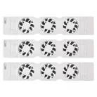 Radiátor fűtéserősítő ventilátor szett - TRIO, fehér