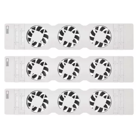 Radiátor fűtéserősítő ventilátor szett - TRIO, fehér