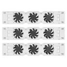 Radiátor fűtéserősítő ventilátor szett - TRIO, fehér