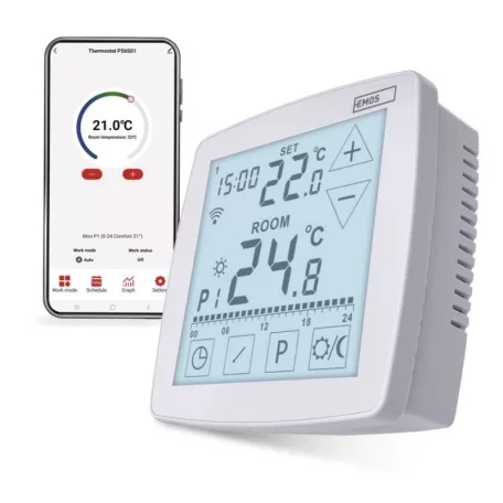 GoSmart Programozható vezetékes szobatermosztát WiFi-vel P56S01
