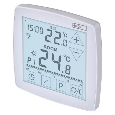 GoSmart Programozható vezetékes termosztát padlófűtéshez WiFi-vel P56S01F