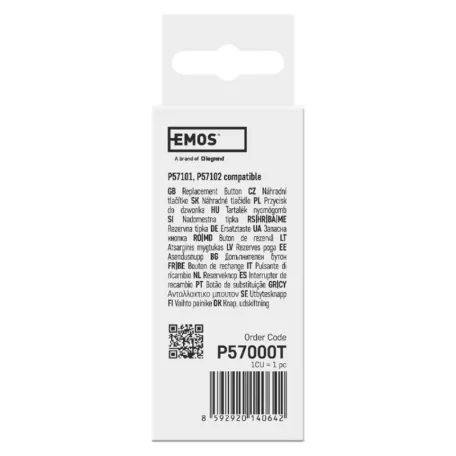 Csere gomb a P57101, P57102 vezetékes ajtócsengőkhöz