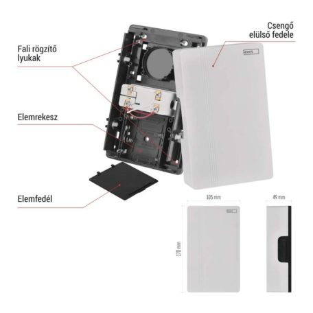 Vezetékes csengő P57102