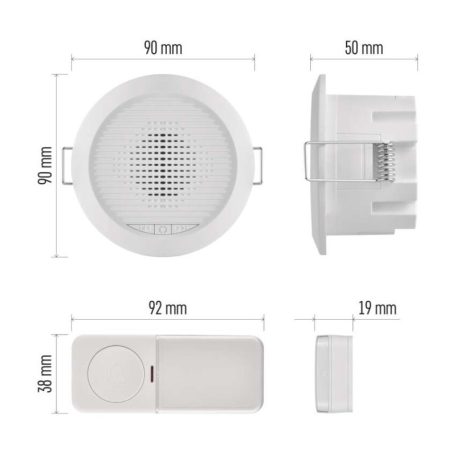 Vezetékes/Vezeték nélküli csengő P57103, beépített