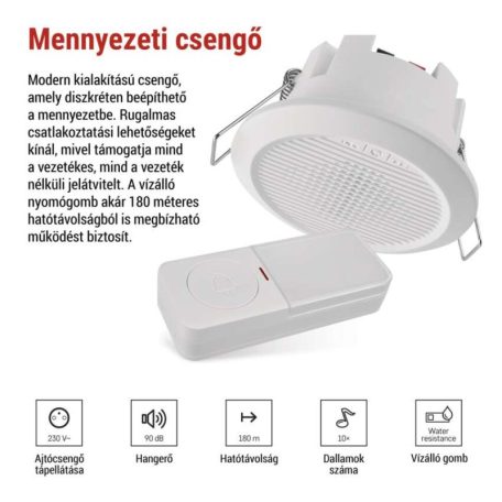 Vezetékes/Vezeték nélküli csengő P57103, beépített