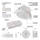 Vezetékes/Vezeték nélküli csengő P57103, beépített