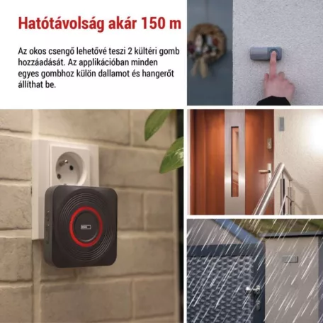 GoSmart Vezeték nélküli csengő P5735SS wifivel