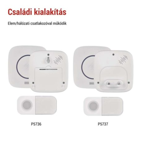 Vezeték nélküli csengő P5736, 3× AA