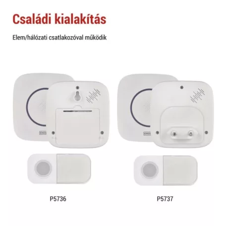 Vezeték nélküli csengő P5736, 3× AA