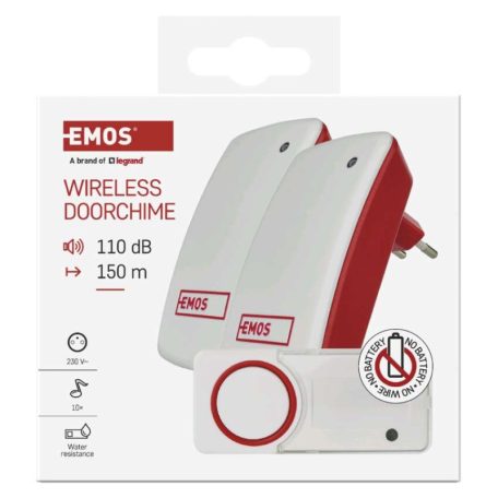 Vezeték nélküli csengő, elem nélküli P5750.2R