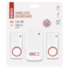 Vezeték nélküli csengő, elem nélküli P5750.2T, 2 gombbal