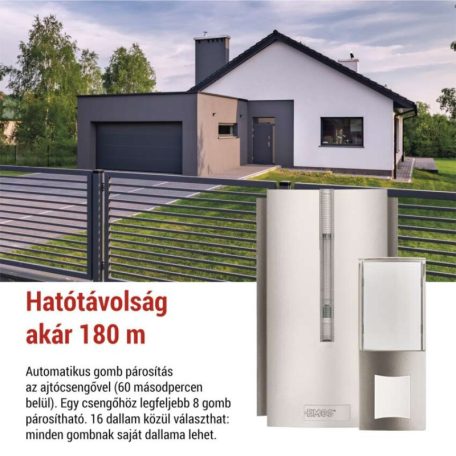 Vezeték nélküli csengő P5760N, ismétlési funkció