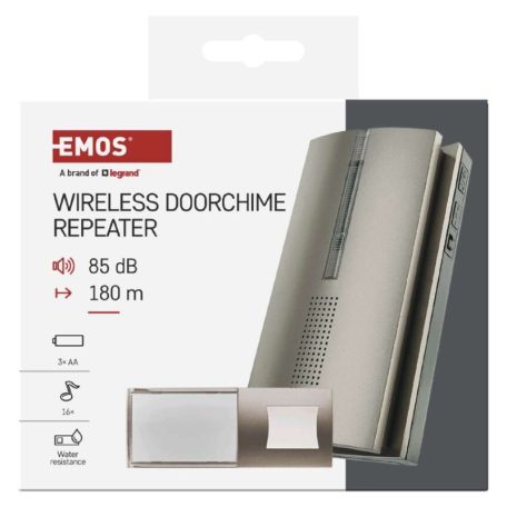 Vezeték nélküli csengő P5763N, 3× AA, ismétlési funkció