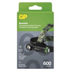 GP CREE LED Fejlámpa CHR35, 600 lm, tölthető