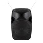 SAL PAB 31BT Nagy teljesítményű hordozható aktív Hangfal 200w bluetooth aktív hangfal súly 8kg - 2db Vezeték nélküli Mikrofonnal 40m professzionális Hordozható zenekari hangdoboz PAB 31BT 30cm mélynyo